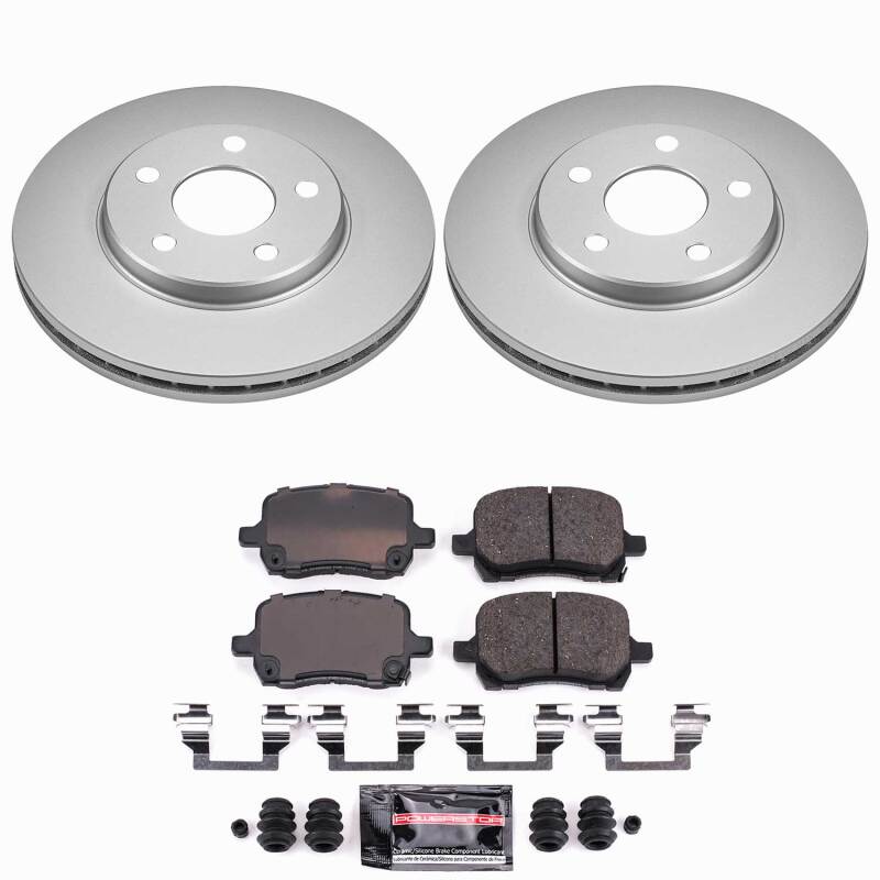 Power Stop 04-06 Chevrolet Malibu Front Z23 Coated Brake Kit-thumbmail-1