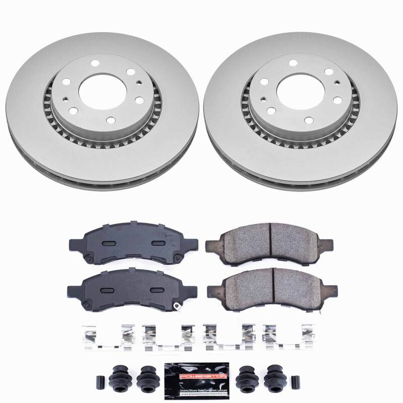 Power Stop 06-07 Buick Rainier Front Z23 Coated Brake Kit-thumbmail-1
