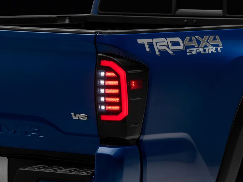 Raxiom 16-23 Toyota Tacoma Axial Series LED Tail Lights- Black Housing- Smoked Lens-thumbmail-7