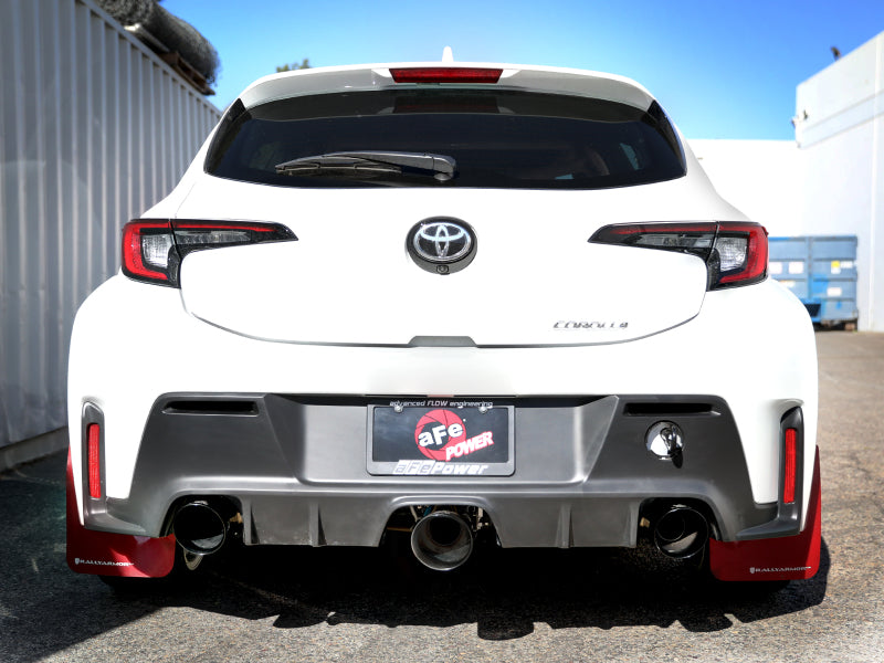 aFe 23-24 Toyota GR Corolla L3 1.6L (t) Gemini XV 3in to 2-1/2in Cat Back Exhaust w/ Black Tips-thumbmail-4