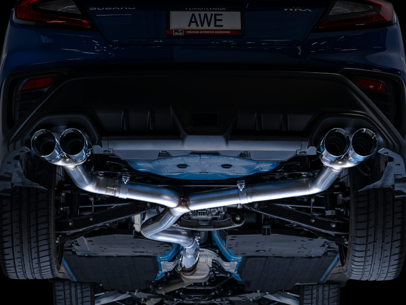 AWE Tuning 2022+ VB Subaru WRX Track Edition Exhaust - Chrome Silver Tips-thumbmail-8