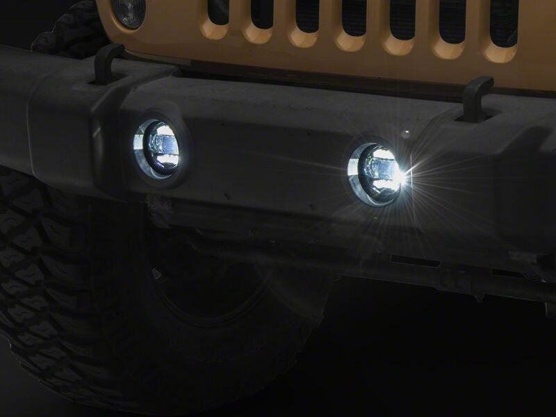 Raxiom 07-18 Jeep Wrangler JK Axial Series LED Angel Eye Fog Lights- Amber and White-thumbmail-10