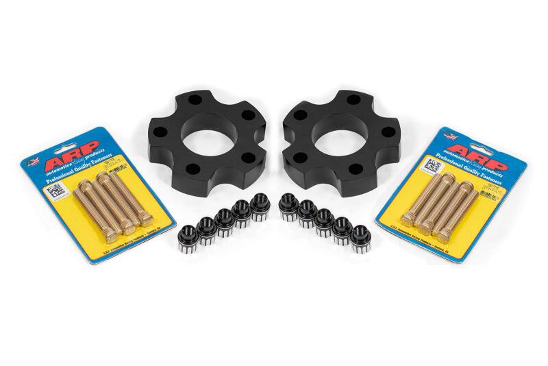 BMR 05-13 Chevrolet Corvette C6 Wheel Spacer Kit Front 1.25in Wide M12 Studs Shank Lugs - Black-thumbmail-1
