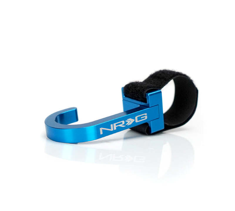 NRG Steering Wheel Hook CNC Aluminum w/ Laser Logo - Blue-thumbmail-3
