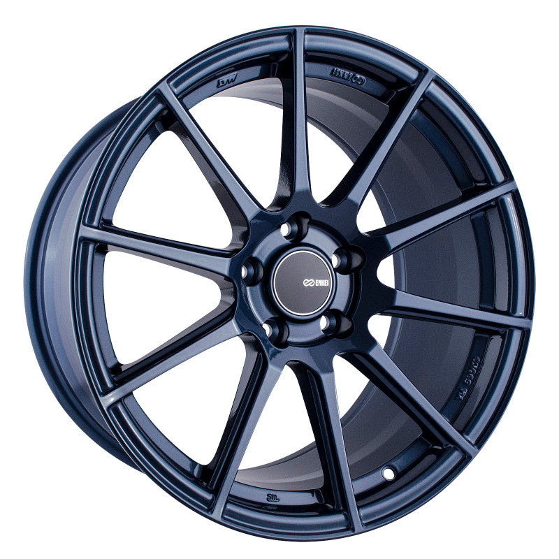 Enkei TS10 18x9.5 35mm Offset 5x114.3 Bolt Pattern 72.6mm Bore Dia Blue Silver Wheel-thumbmail-2