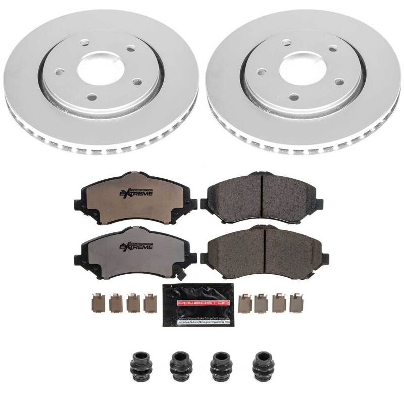 Power Stop 08-16 Chrysler Town & Country Front Z36 Coated Truck & Tow Brake Kit-thumbmail-1