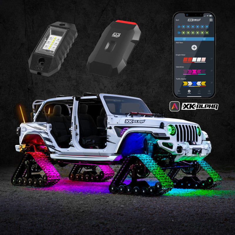 XK Glow RGBW Addressable LED Rock Light Kits Standard XKalpha App Controlled-thumbmail-1