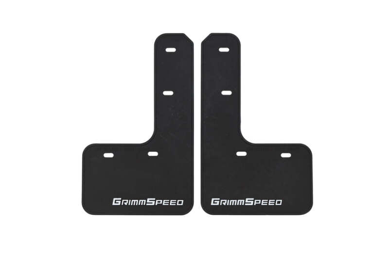 Grimmspeed 15-21 Subaru WRX/STI Mudflaps - Black w/ Red Lettering-thumbmail-1