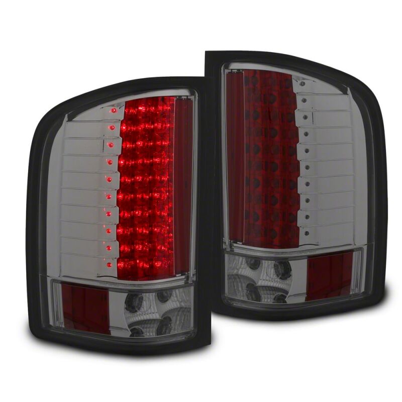 Raxiom 07-13 Chevrolet Silverado 1500 LED Tail Lights- Black Housing- Smoked Lens-thumbmail-1