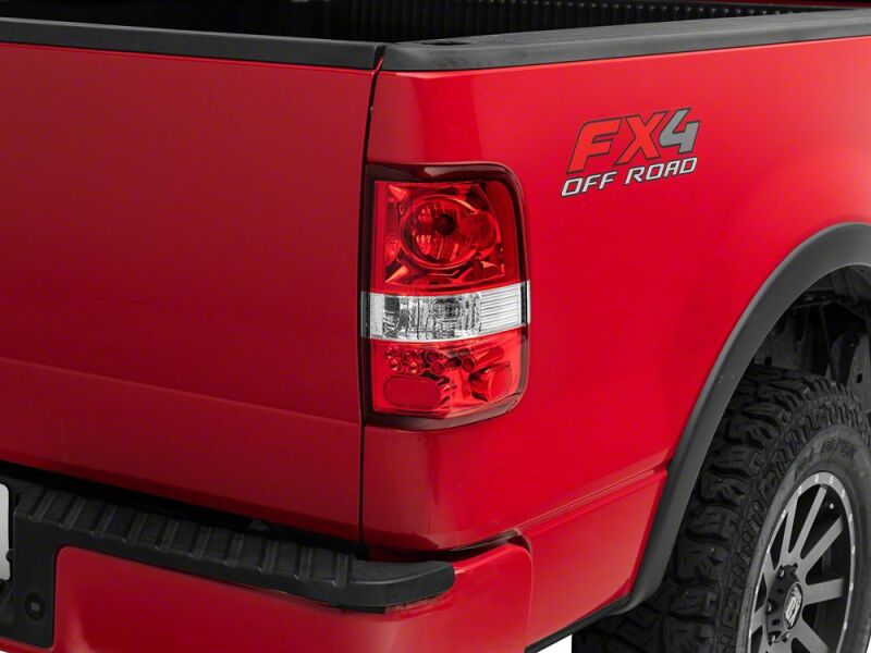 Raxiom 04-08 Ford F-150 Styleside OEM Style Tail Lights- Chrome Housing- Red Lens-thumbmail-1