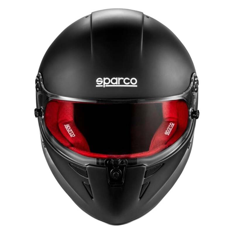 SPARCO Stealth RF Helmet - Large - Matte Black/Red-thumbmail-1