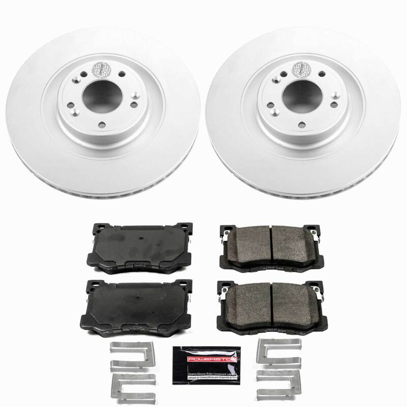 Power Stop 15-16 Hyundai Genesis Front Z23 Coated Brake Kit-thumbmail-1
