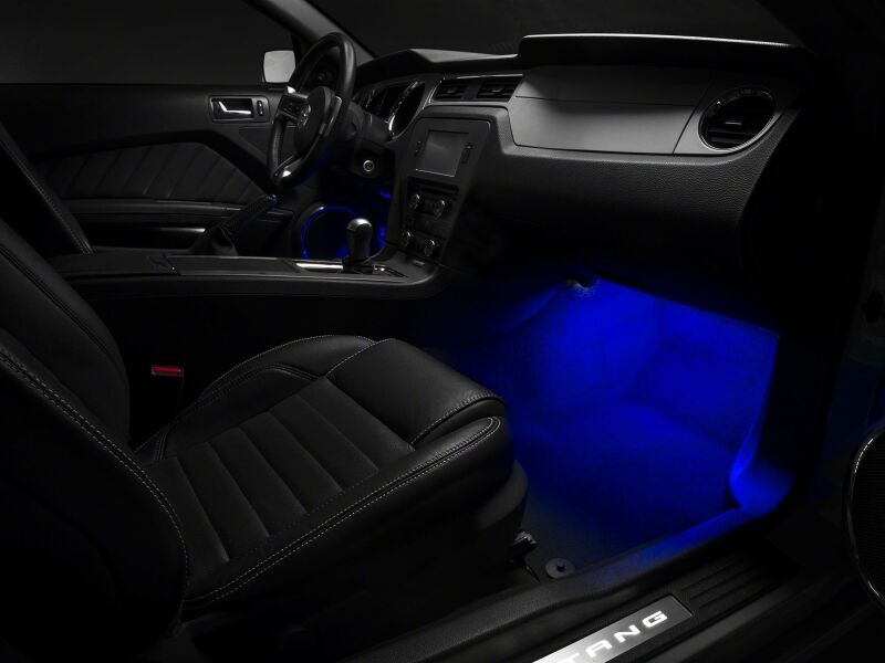 Raxiom 05-14 Ford Mustang LED Footwell Lighting Kit- Blue-thumbmail-2