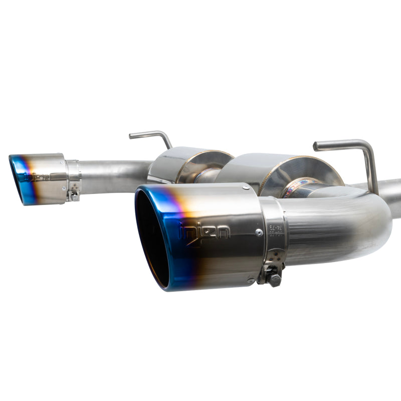 Injen 19-22 Hyundai Veloster N L4 2.0L Turbo Performance SS Axle Back Exhaust System - Burnt Ti Tips-thumbmail-3