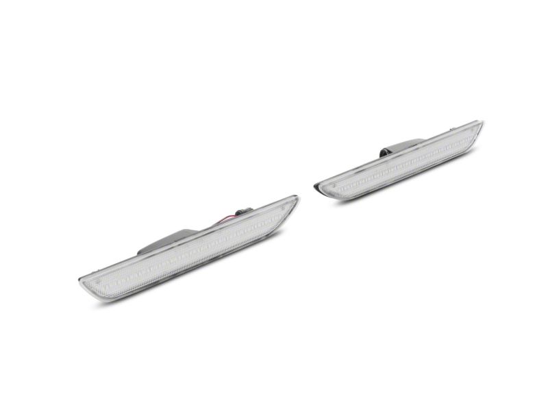 Raxiom 15-23 Ford Mustang Axial Series LED Side Marker Lights Rear- Clear-thumbmail-7