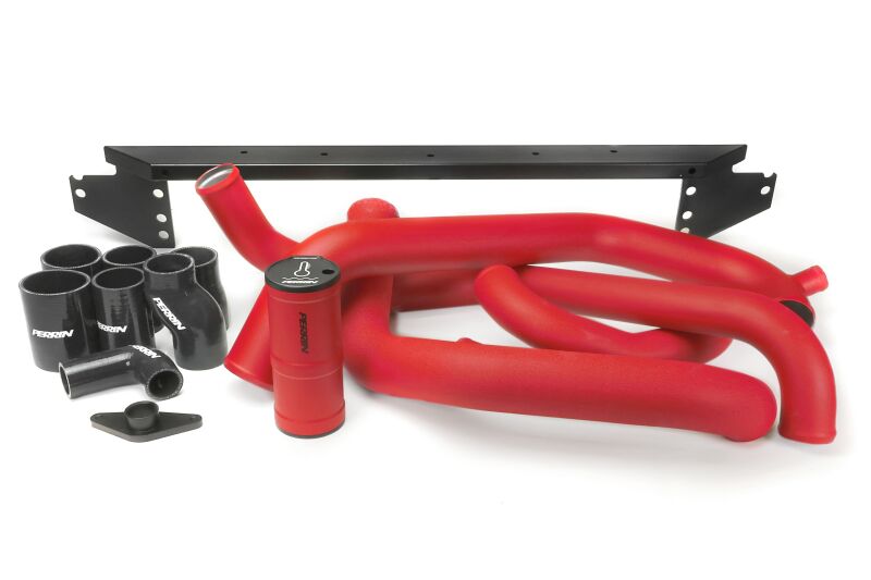 PERRIN 02-07 Subaru WRX/STI Front Mount Intercooler Boost Tube Kit - Red-thumbmail-3