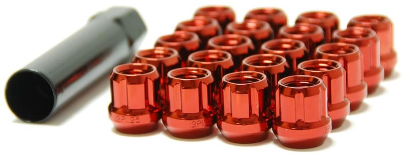 Wheel Mate Muteki Open End Lug Nuts - Red 12x1.25-thumbmail-2