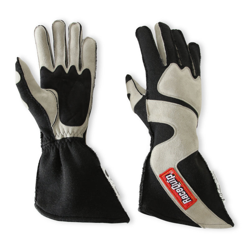 RaceQuip SFI-5 Gray/Black Medium Outseam Angle Cut Glove-thumbmail-5