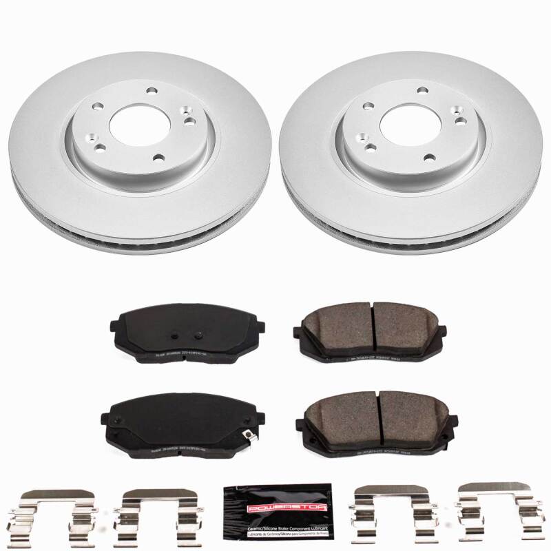Power Stop 2017 Kia Optima Front Z23 Coated Brake Kit-thumbmail-1