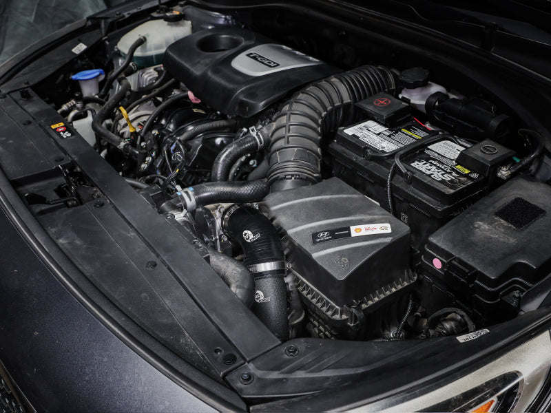 aFe BladeRunner 2-1/2 IN Aluminum Cold Charge Pipe Black 17-20 Hyundai Elantra GT L4-1.6L (t)-thumbmail-2