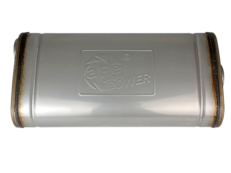 aFe MACH Force XP 304 Stainless Steel Muffler 2.5in Center/Offset 18in L x 9in W x 4in H-thumbmail-5