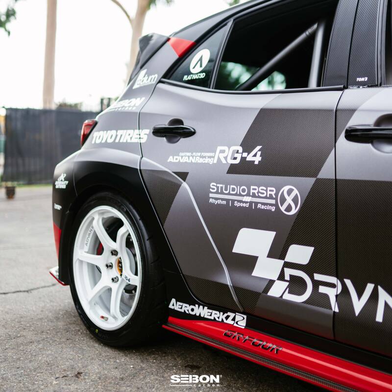 Seibon 2023+ Toyota GR Corolla Carbon Fiber Rear Doors-thumbmail-3