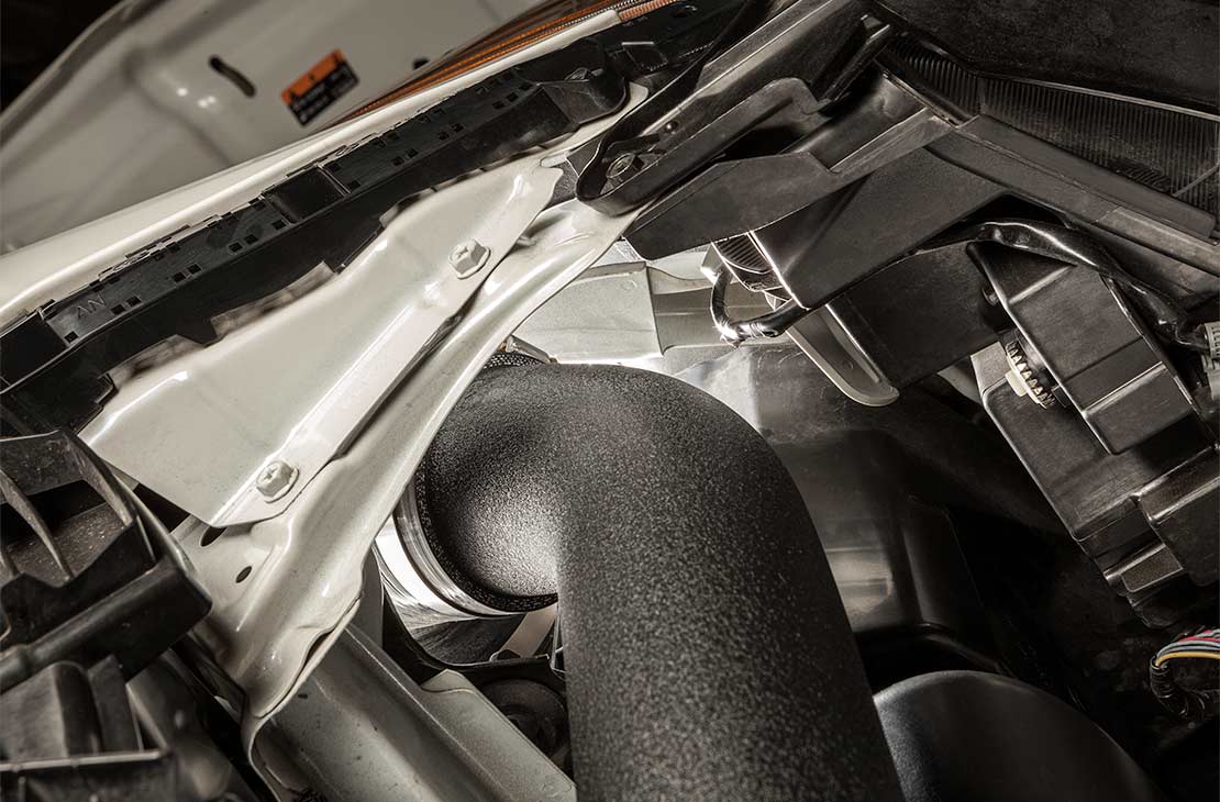 COBB Subaru intake tube 745200 engine-bay detail