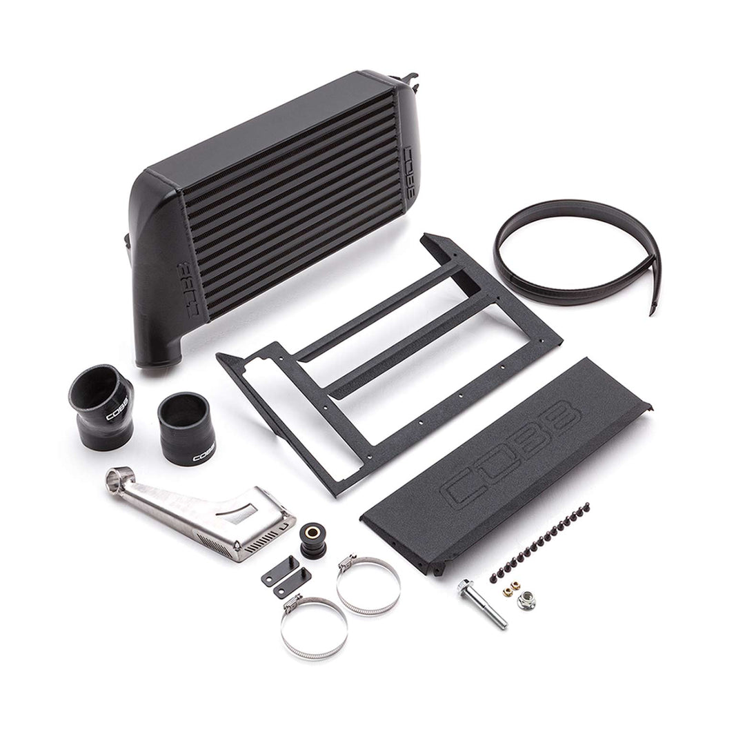 COBB B42400-BK black top-mount intercooler kit components