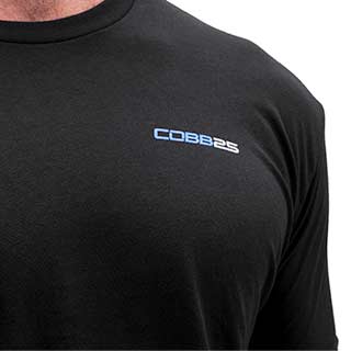 COBB25 Circuitry shirt size M — fabric and logo detail