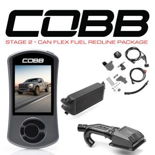 COBB Ford Raptor Stage 2+ CAN Flex Fuel Redline carbon fiber package FOR0050S20BK-TCM-RED-FF complete kit