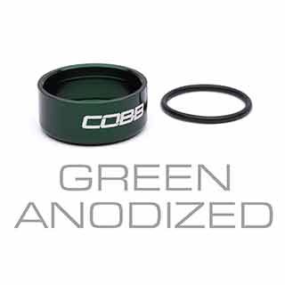COBB green anodized shift knob trim ring FOR-001-444-GREEN