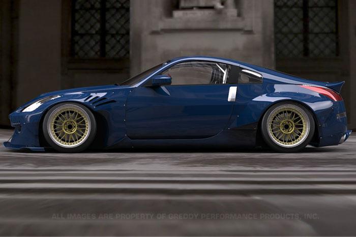 GReddy Nissan Z33 Rocky Bunny Aero Kit - Rear Fenders-thumbmail-4