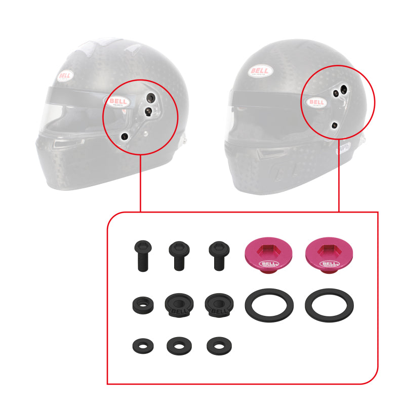Bell SV (SE07/SE077/SE06) Pivot Kit - Red-thumbmail-14