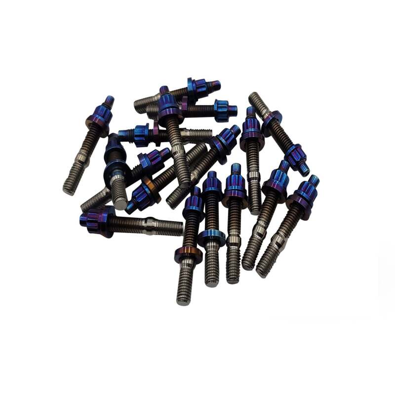 BLOX Racing Xtreme Burnt Titanium Studs M8x1.25x55mm 8 Piece Set-thumbmail-1