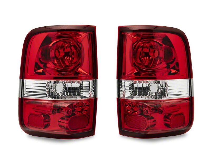 Raxiom 04-08 Ford F-150 Styleside OEM Style Tail Lights- Chrome Housing- Red Lens-thumbmail-5