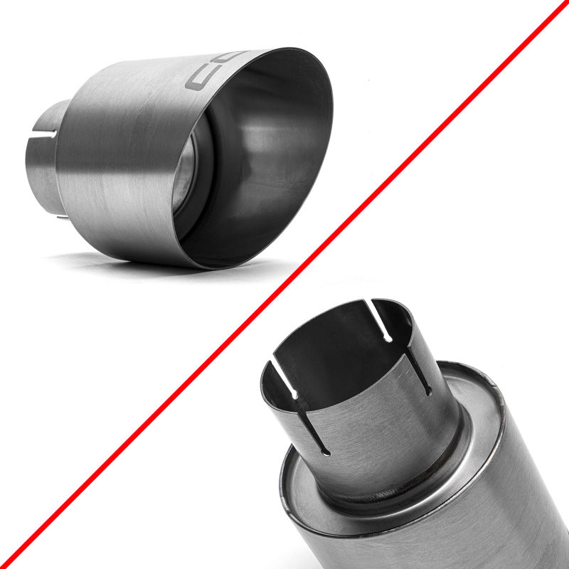 Cobb Volkswagen GTI MK7/MK7.5/MK8 Brushed Titanium Tip Kit-thumbmail-7