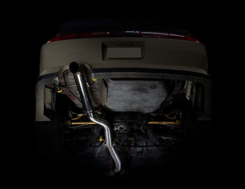 ISR Performance Series II - EP Single Tip Blast Pipe Exhaust Non Resonated- 95-98 Nissan 240sx (S14)-thumbmail-3