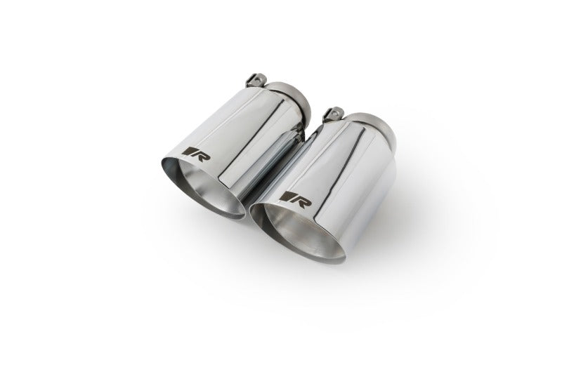 Remus Stainless Steel 102mm Angled Straight Cut Chrome w/Adj Clamp Tail Pipe Set (Pair)-thumbmail-1