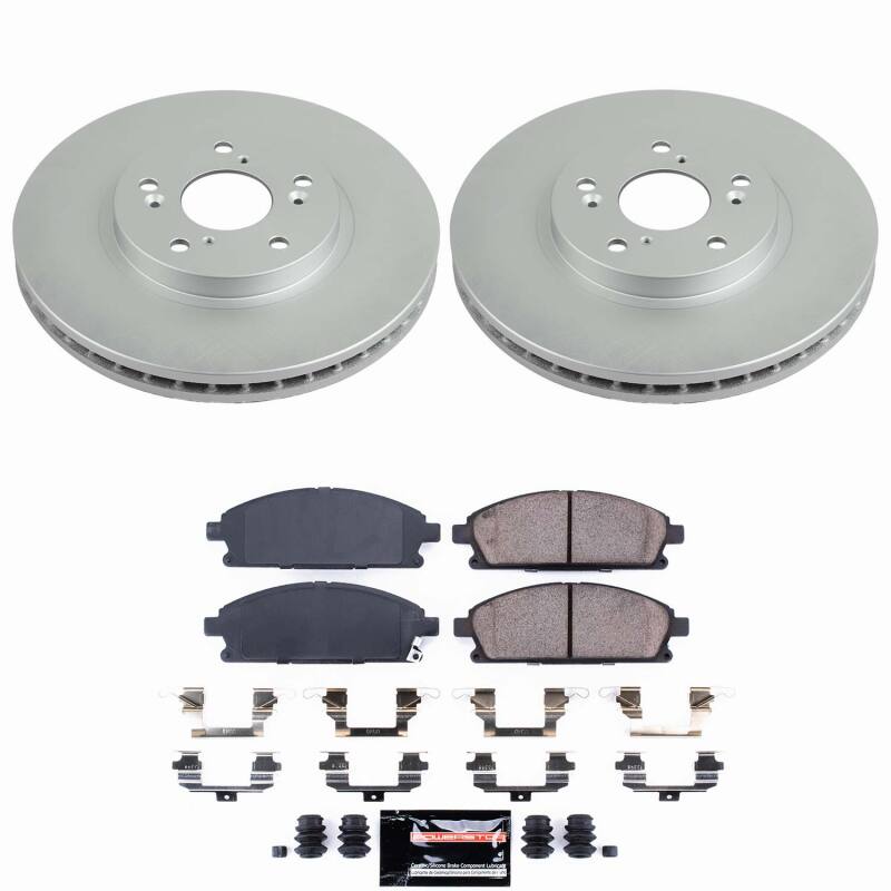Power Stop 03-06 Acura MDX Front Z23 Coated Brake Kit-thumbmail-1