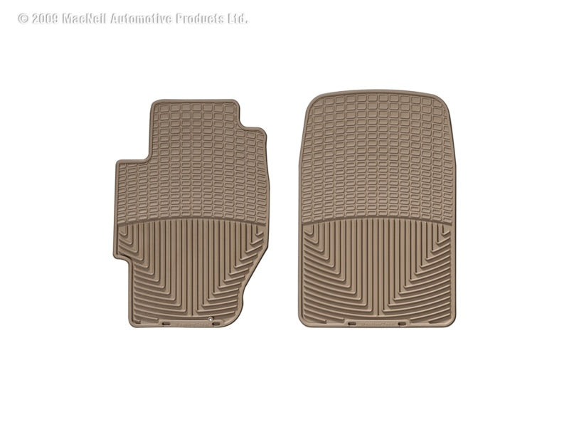 WeatherTech 03 Honda Civic Hybrid Front Rubber Mats - Tan-thumbmail-2