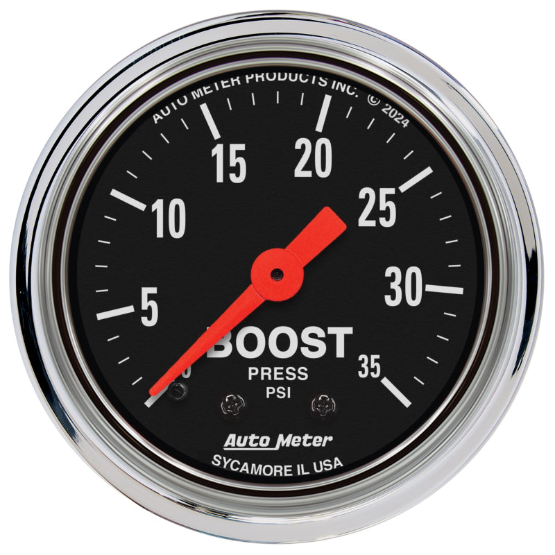 AutoMeter Gauge Boost 2-1/16in. 35 PSI Mechanical Traditional Chrome-thumbmail-1