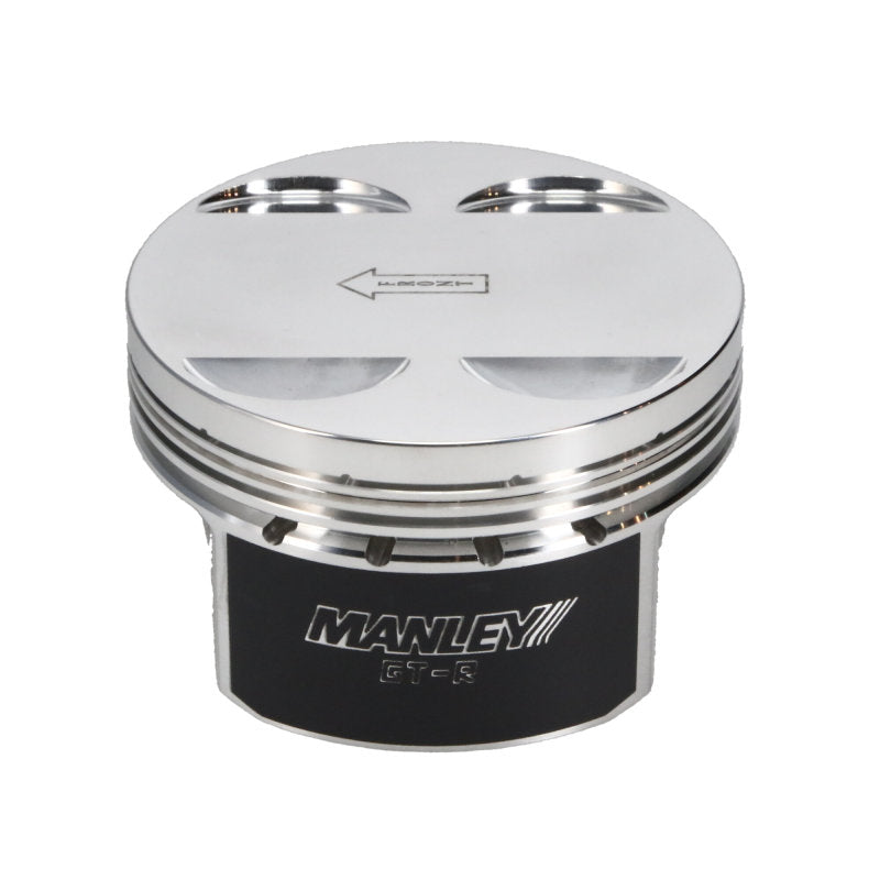 Manley Nissan GTR VR38DETT 98mm Bore 88.4mm Stroke -2cc Dish Turbo Tuff Piston Set w/ Rings-thumbmail-8
