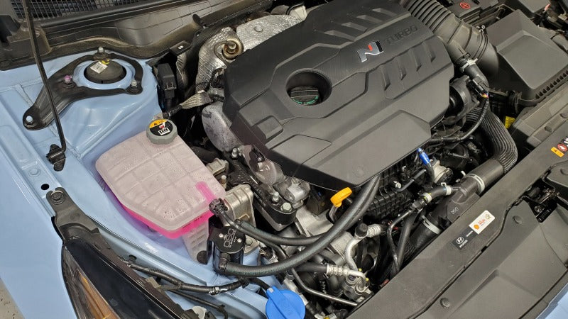 J&L 23-23 Hyundai Elantra N 2.0L Oil Separator 3.0 Passenger Side - Black Anodized-thumbmail-3