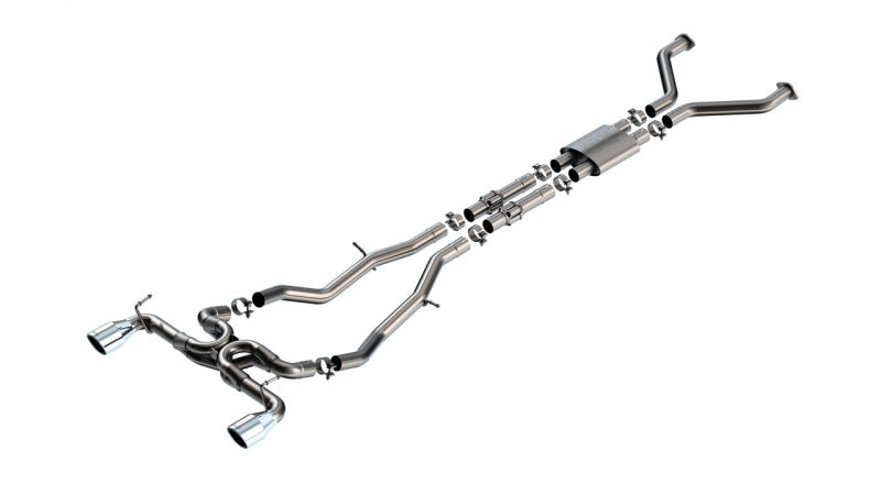 Borla 23-24 Nissan Z 2.5in ATAK Cat Back Exhaust 4.5in Tip - Stainless Steel-thumbmail-1