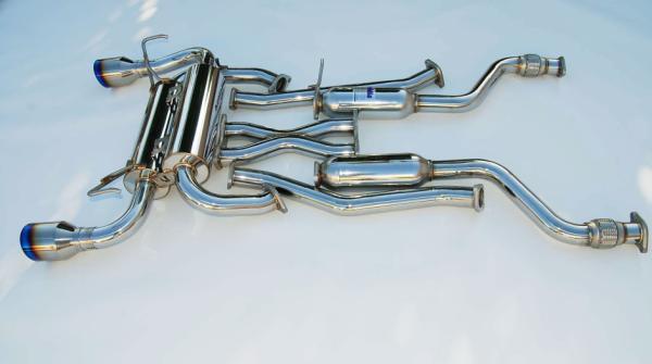 Invidia 03-08 Infiniti G35 Coupe Gemini Rolled Titanium Tip Cat-back Exhaust-thumbmail-5