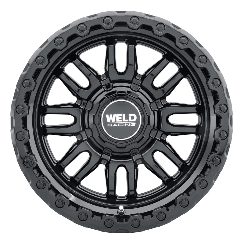 Weld Off-Road Swift 17x9in - 8x180 BP - ET-12 - 124.3mm CB - Gloss Black Wheel & Ring-thumbmail-2