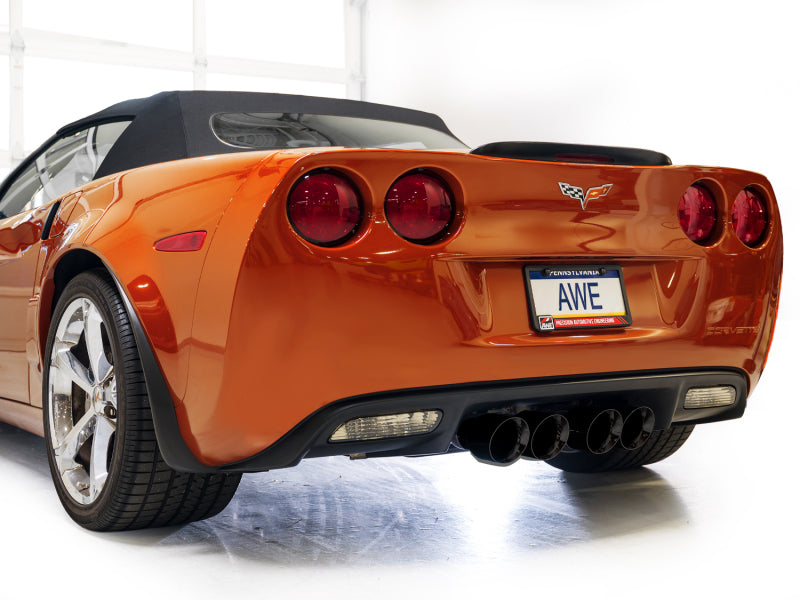 AWE Tuning 05-07 C6 Chevrolet Corvette 6.0L Touring Edition Axleback Exhaust w/ Diamond Black Tips-thumbmail-8