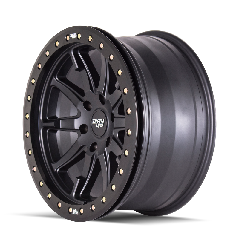 Dirty Life 9304 DT-2 20x9 / 5x139.7 BP / 12mm Offset / 87.1mm Hub Matte Black Wheel - Beadlock-thumbmail-2