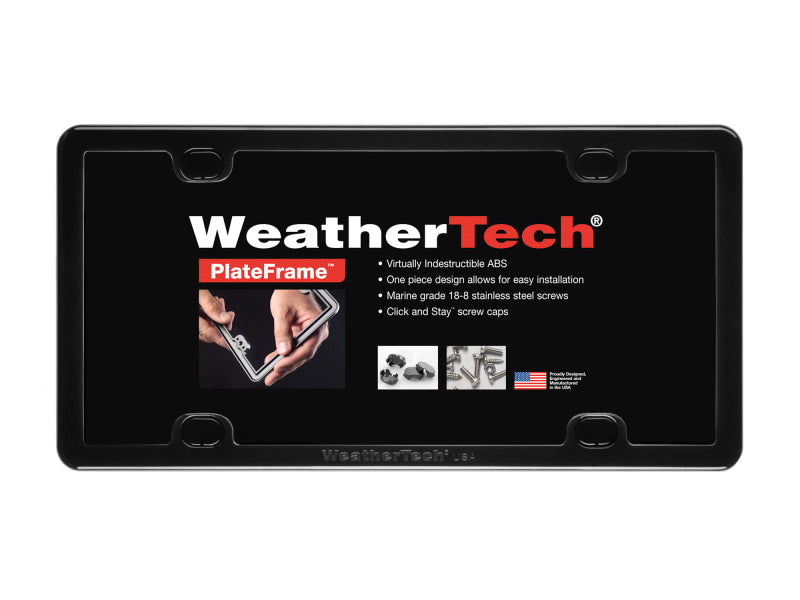 WeatherTech License Plate Frame Kit - Black-thumbmail-2