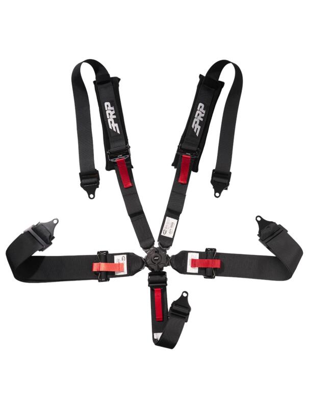PRP 5 Point Cam-Lock Harness with 2in Shoulders and 3in Lap Belts SFI16.1- Black-thumbmail-1